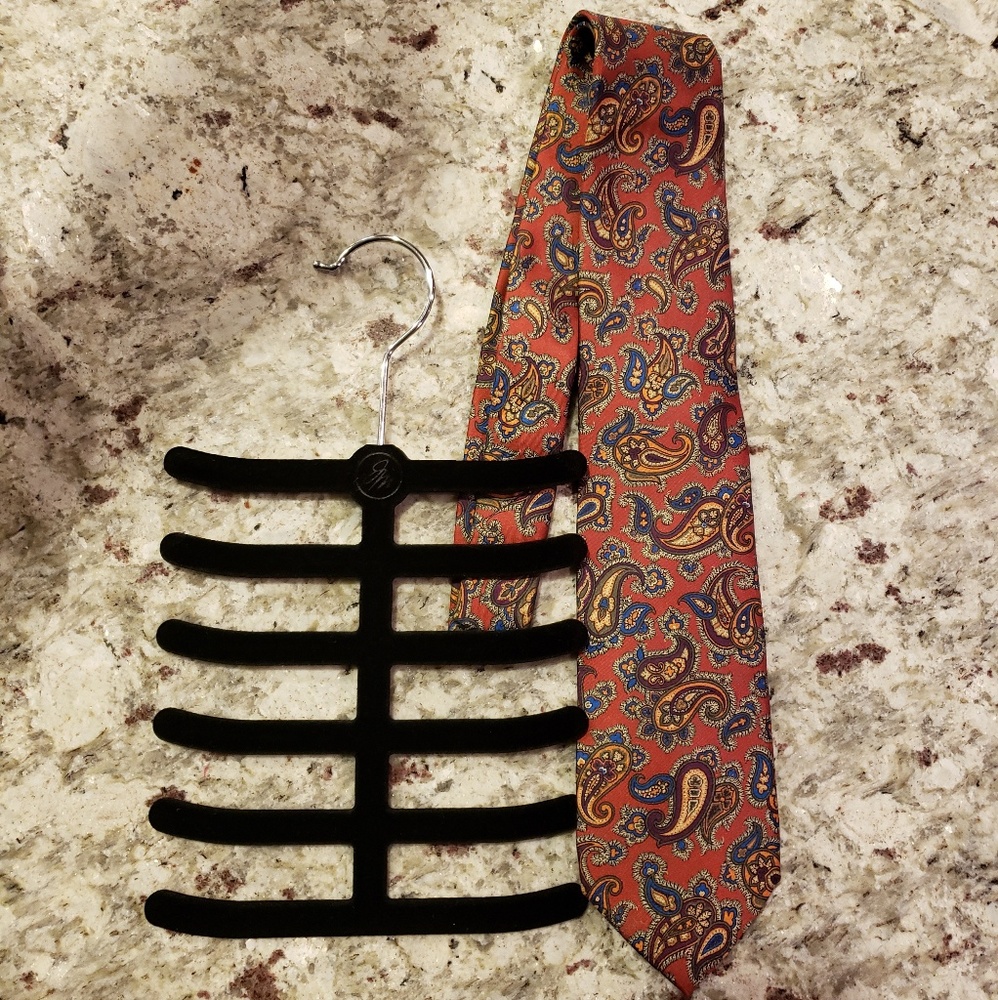 Men's ETRO Milano Tie and Tie hanger NWT